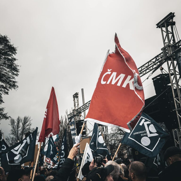 Protestní mítink před Liberty Ostrava