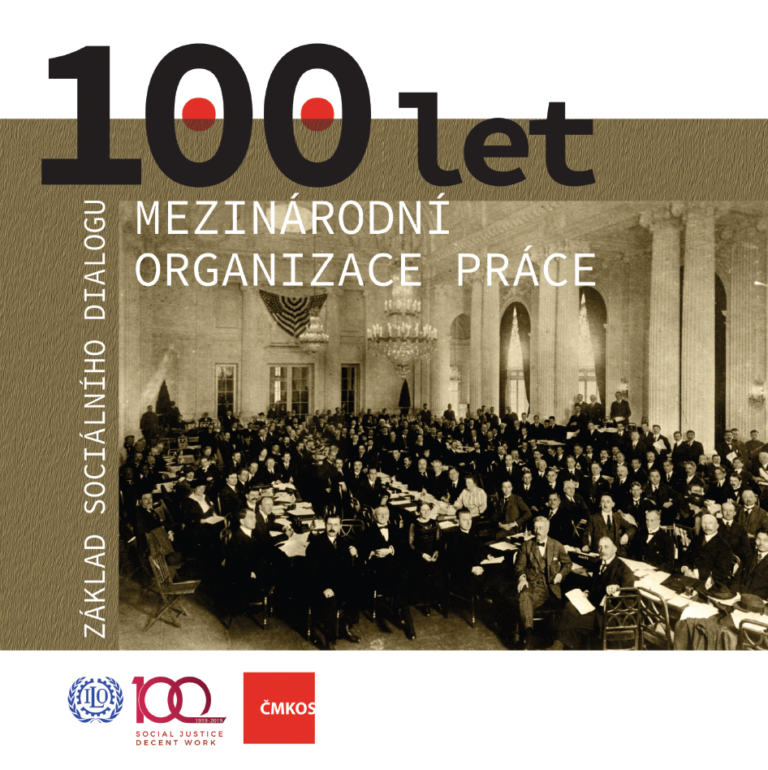 Obálka knihy 100 let Mezinárodní organizace práce