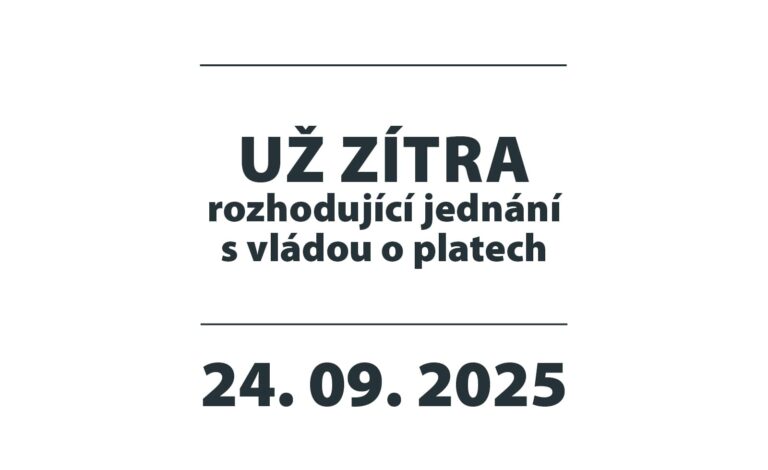 Odbory budou znovu jednat s vládou. Už zítra se rozhodne o platech statisíců zaměstnanců