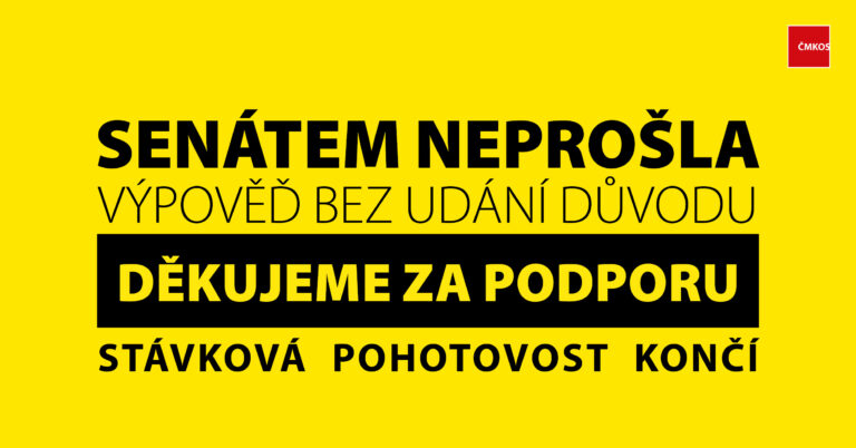 Senát schválil novelu zákoníku práce bez „výpovědi bez udání důvodu“.