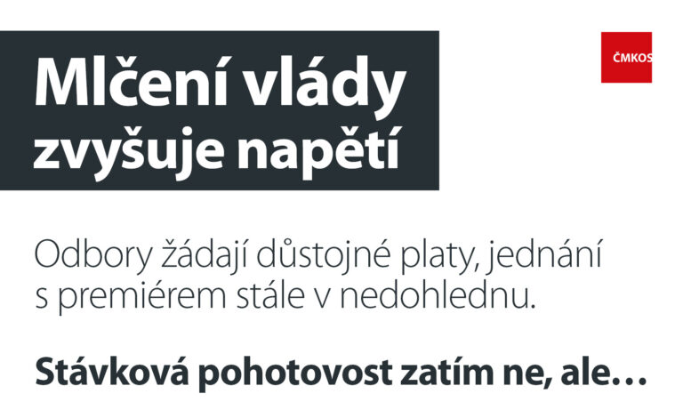 Mlčení vlády zvyšuje napětí