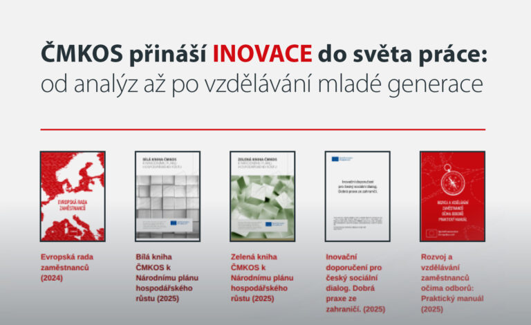 ČMKOS přináší inovace do světa práce. Od analýz až po vzdělávání mladé generace