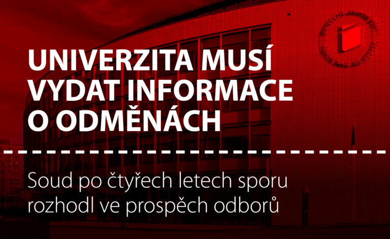 Univerzita musí vydat informace o odměnách